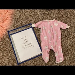 Gerber bunny zipper pajamas